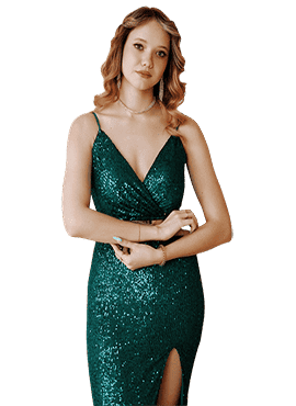 Emerald Evening Dress Thumbnail
